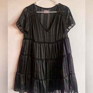 Urban Outfitters Black Striped Mini Dress